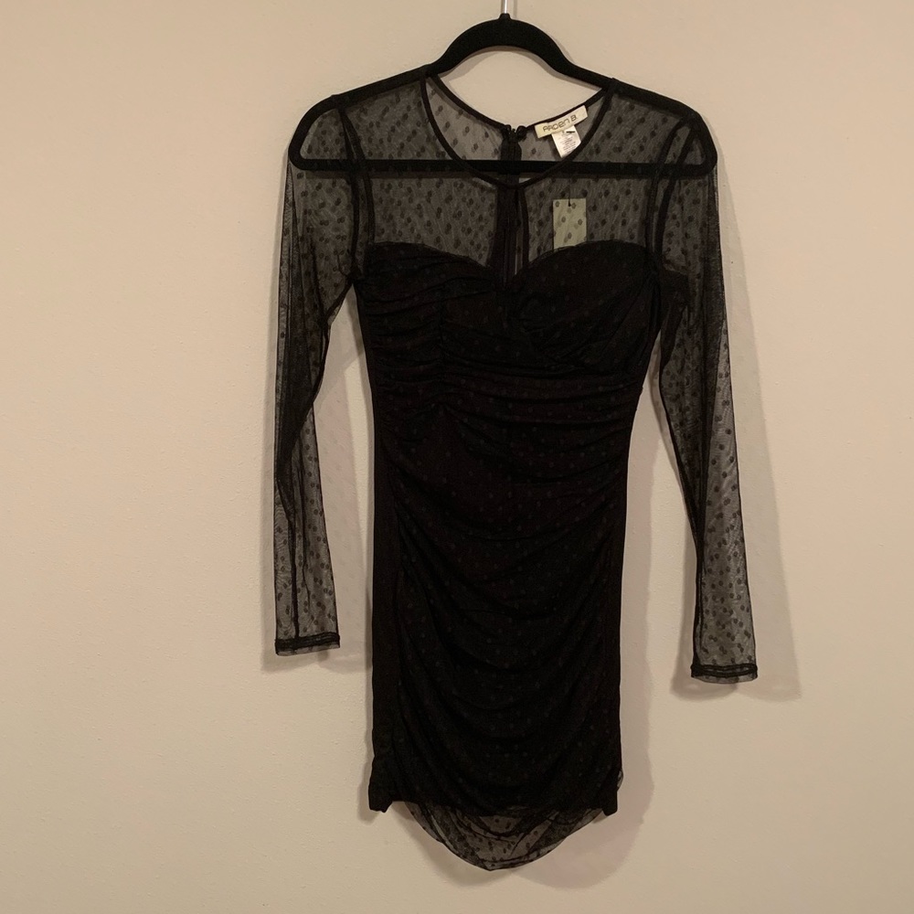 💎 Aredn B Black Long Sleeve Dress